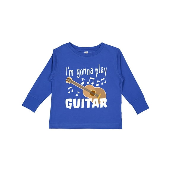 Inktastic I'm Gonna Play Guitar Music Boys or Girls Long Sleeve Toddler T-Shirt