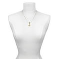 thumbnail image 3 of Delight Jewelry Goldtone Clear Crystal Anchor Mia Monkey Charm Necklace, 3 of 4