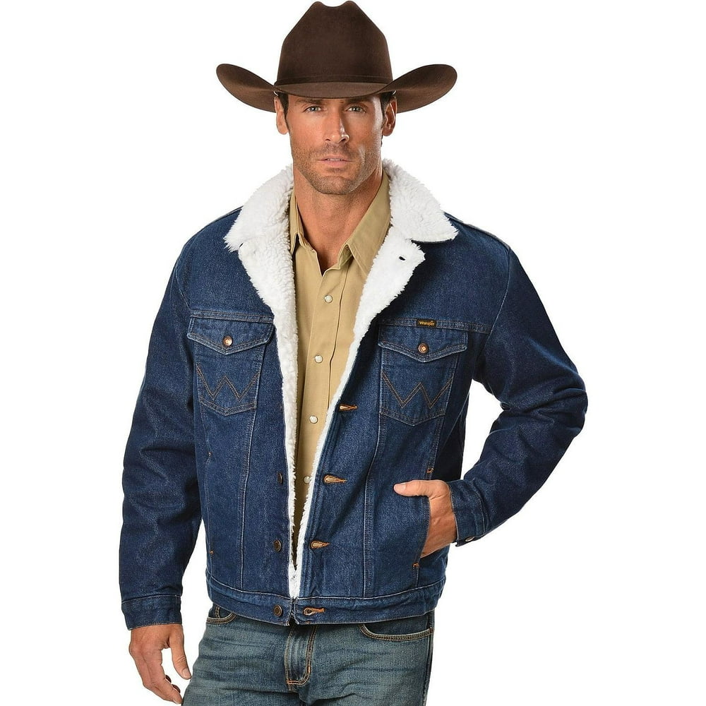 wrangler men's sherpa lined flannel