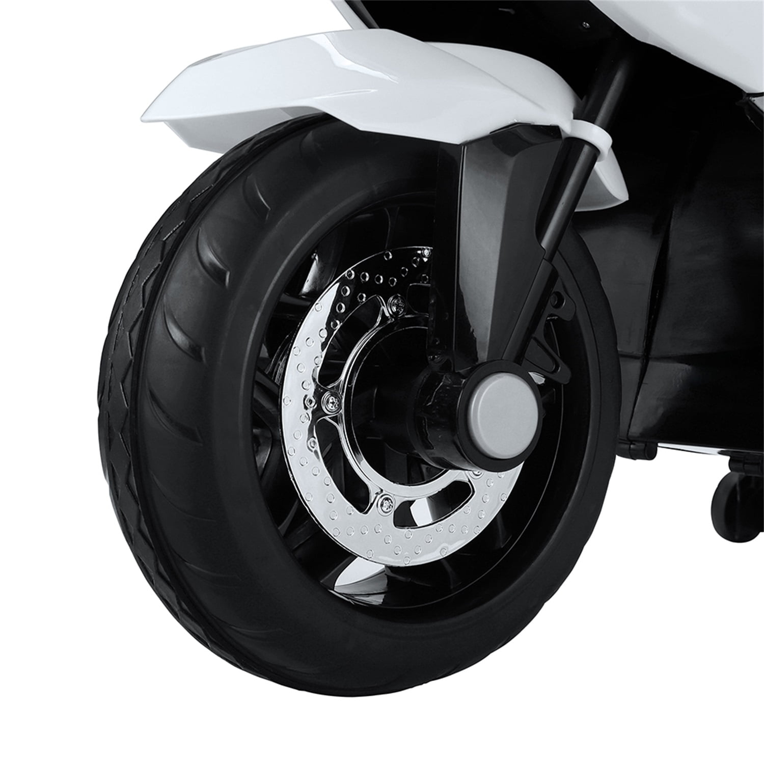 CIPACHO 12V Battery Powered Kids Ride on Police Motorcycle, Electric Car Toy with Training Wheel, White CIPACHO 12V Battery Powered Kids Ride on Police Motorcycle, Electric Car Toy with Training Wheel, White