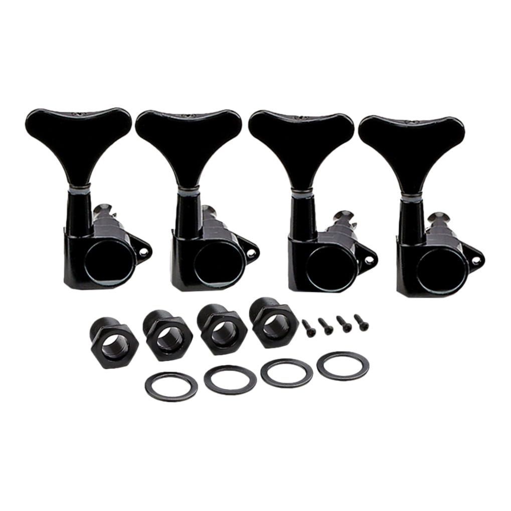 WHAMVOX  4 Sets Bass String Replacement Pegs Tuning Musical Instruments Black