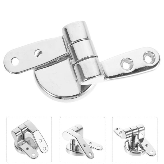 UPGRATOR Toilet Seat Hinge Replacement Kit 1 Set Zinc Alloy for Bathroom 3.7X1.6X1.3in