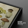 thumbnail image 5 of IDEA4WALL Framed Canvas Print Wall Art Set Mushroom Botanical Fine Art Fungus Molds Yeast Toadstools Pattern Art Farmhouse/Country Wall Decor for Living Room, Bedroom, Office - 16"x24"x2 Black, 5 of 5