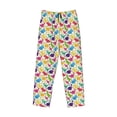 thumbnail image 4 of Xecao Colorful Dinosaurs Men's Straight Lounge Pajama Pants: The Ultimate in Comfortable Sleepwear, 4 of 9