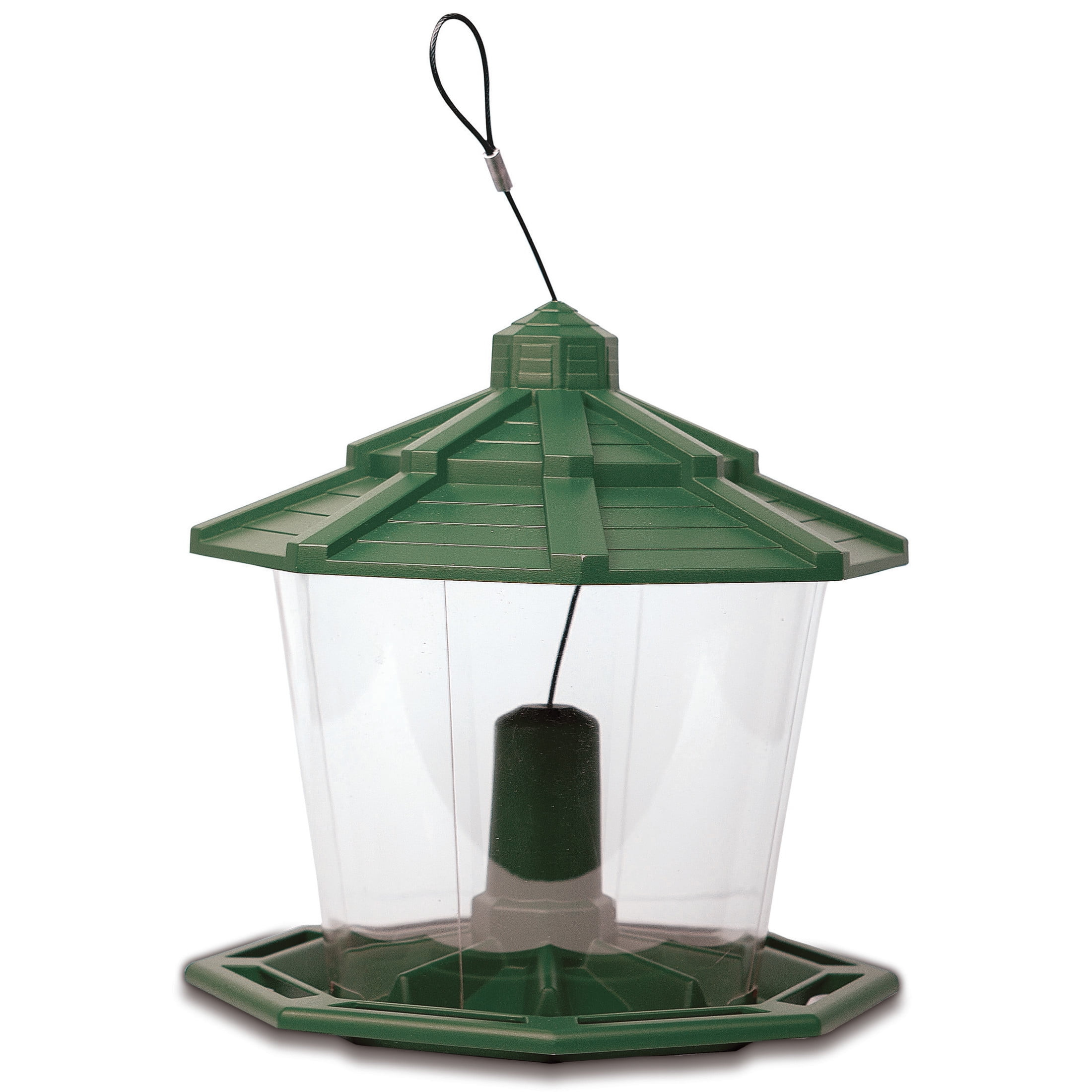 Pennington Earth Smart Green Ecozebo 7lb Capacity Wild Bird Feeder and Feed Starter Kit 1 Each