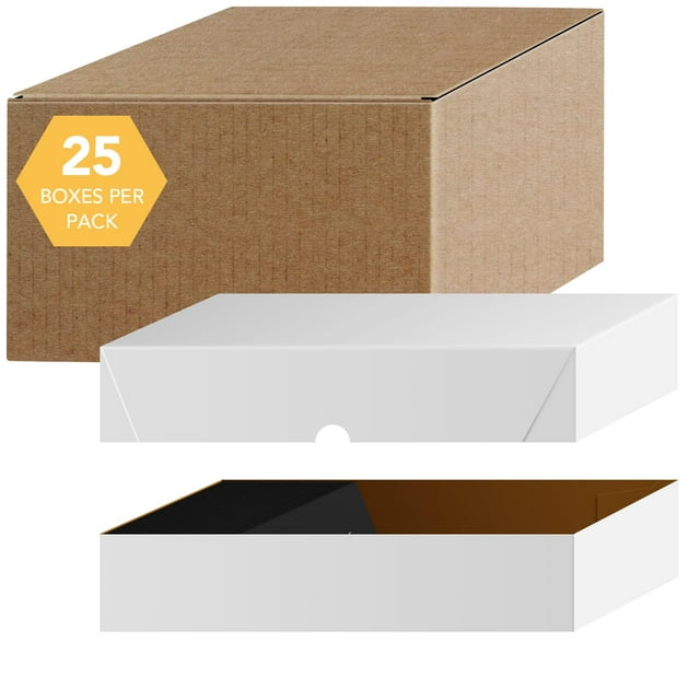 White Business Card Folding Boxes - 25 Per Pack - (10 x 3 1/2 x 2")