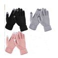 thumbnail image 1 of 3 pares de guantes de invierno para mujer con pantalla táctil, cálidos guantes de punto con forro polar y puños elásticos, guantes de invierno para enviar mensajes de texto, 1 of 6