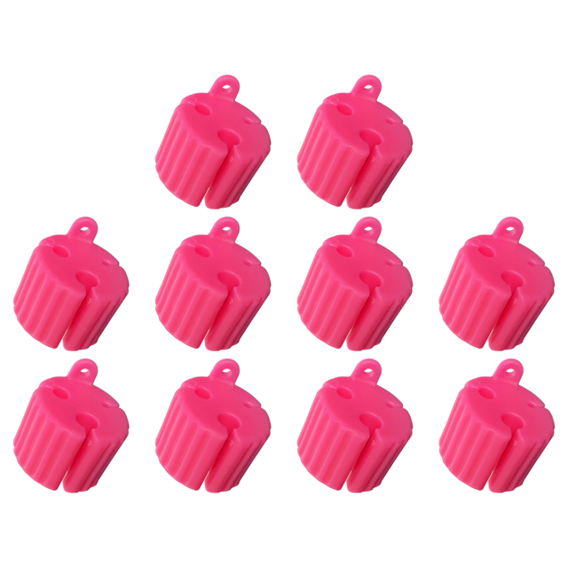 Caña Pescar Silicona Fija Clip Poste Portátil Mini Herramientas Pesca (rosa) Rojo