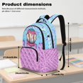 thumbnail image 2 of Xoenoiee Baseball Ice Cream Print Backpack with Lunch Box Pencil Case Water Bottle Sleeve Set for Kids Drip Design Elementary Preschool School Bookbag 4-in-1 Student Back Pack Satchel Travel Daypack, 2 of 7