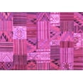 thumbnail image 1 of Ahgly Company Indoor Rectangle Patchwork Purple Transitional Area Rugs, 3' x 5', 1 of 4