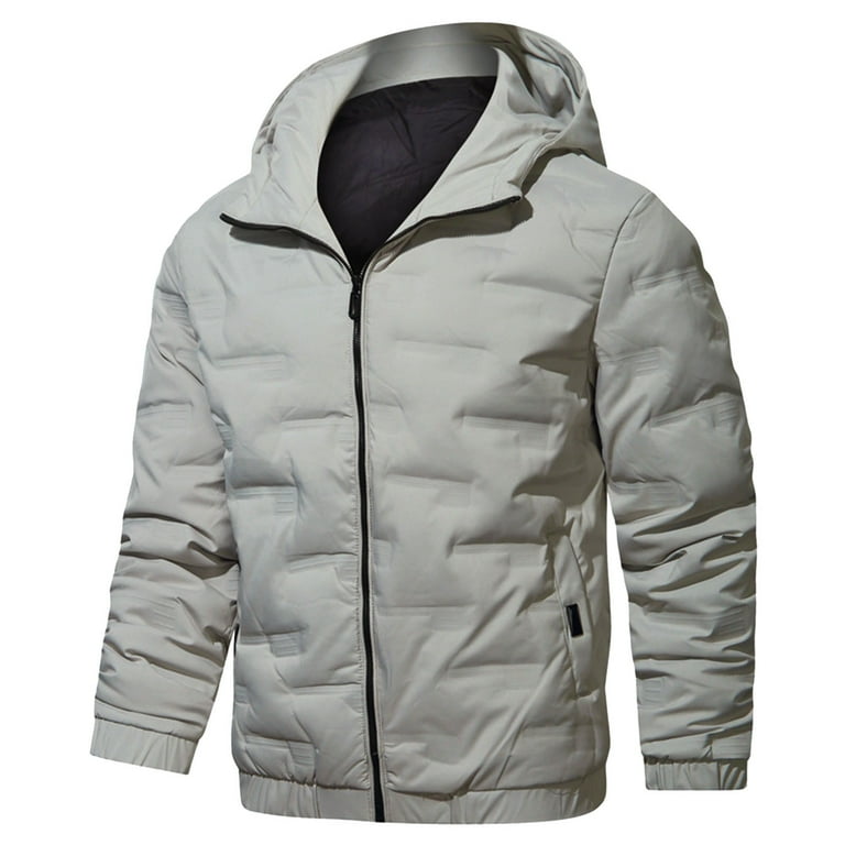 Mens hot sale padded raincoat