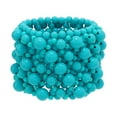 thumbnail image 2 of stanreset Female Beads Charm Stretch Crafts Bracelet Handmade Bracelets Multicolor Hand Chain Wedding Party Gift Decoration Blue, 2 of 6
