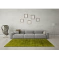 thumbnail image 3 of Ahgly Company Machine Washable Indoor Rectangle Oriental Yellow Industrial Area Rugs, 5' x 8', 3 of 4
