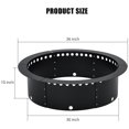 thumbnail image 2 of Garvee 36" Fire Pit Ring with Hollow Pattern, Heavy Duty Steel Round Fire Ring Liner for Patio & Backyard Use, 2 of 8