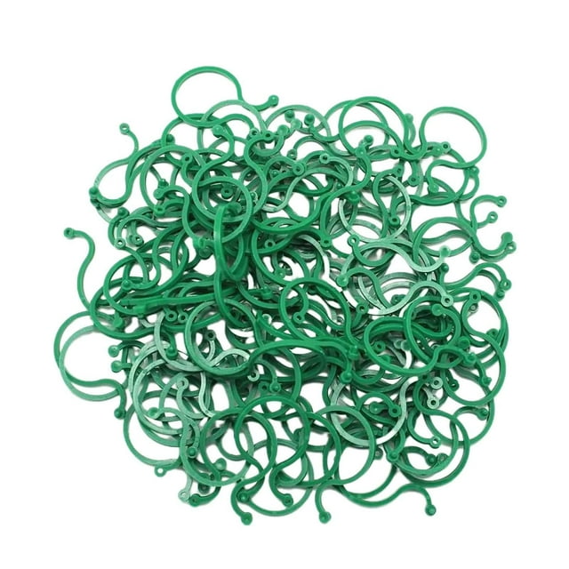 100 clips giratorios para plantas, soportes para plantas, clips reutilizables para jardín, 8 hebillas Grande