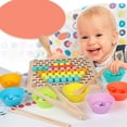 thumbnail image 5 of Rompecabezas de Juguete 3D Rompecabezas multicolor Juguete educativo Montessori para de Navidad sensorial Niño Hugo Juego de cuentas de madera para niños, 5 of 5