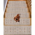 thumbnail image 2 of Stair Treads for Wooden Steps, Vintage Boho Peel and Stick Stair Treads with Adhesive, Retro Southwestern Ethnic Mexican Floral Non Slip Indoor Stairs Runner Rugs Mats for Elders Dogs 8"x30"4PCS, 2 of 7