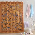 thumbnail image 2 of Shower Curtain Vintage Daisy Floral Shower Curtains for Bathroom Decor, Waterproof Polyester Shower Curtain Set with Hooks, Extra Long 72" x 78" Spring Wildflower Orange, 2 of 9