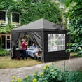 thumbnail image 6 of Zimtown 10' x 10' Canopy Tent Wedding Party Patio w/4 Side Walls Black, 6 of 7