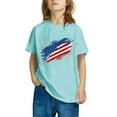 thumbnail image 5 of CFLVAEK American Flag T Shirts for Kids Casual Short Sleeve Round Neck Cotton Tshirt 4th of July Patriotic Tshirts Celebrate Indenpendence Day Tops 4 Years, 5 of 7