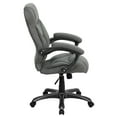 thumbnail image 2 of High Back Gray Microfiber Contemporary Executive Swivel Chair with Arms, 2 of 7