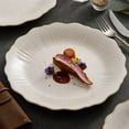 thumbnail image 4 of Vintage Irregular Flower Shape Flat Plate Shallow Plate Household Premium Feeling Creative Ceramic Plate Salad Plate, 4 of 7