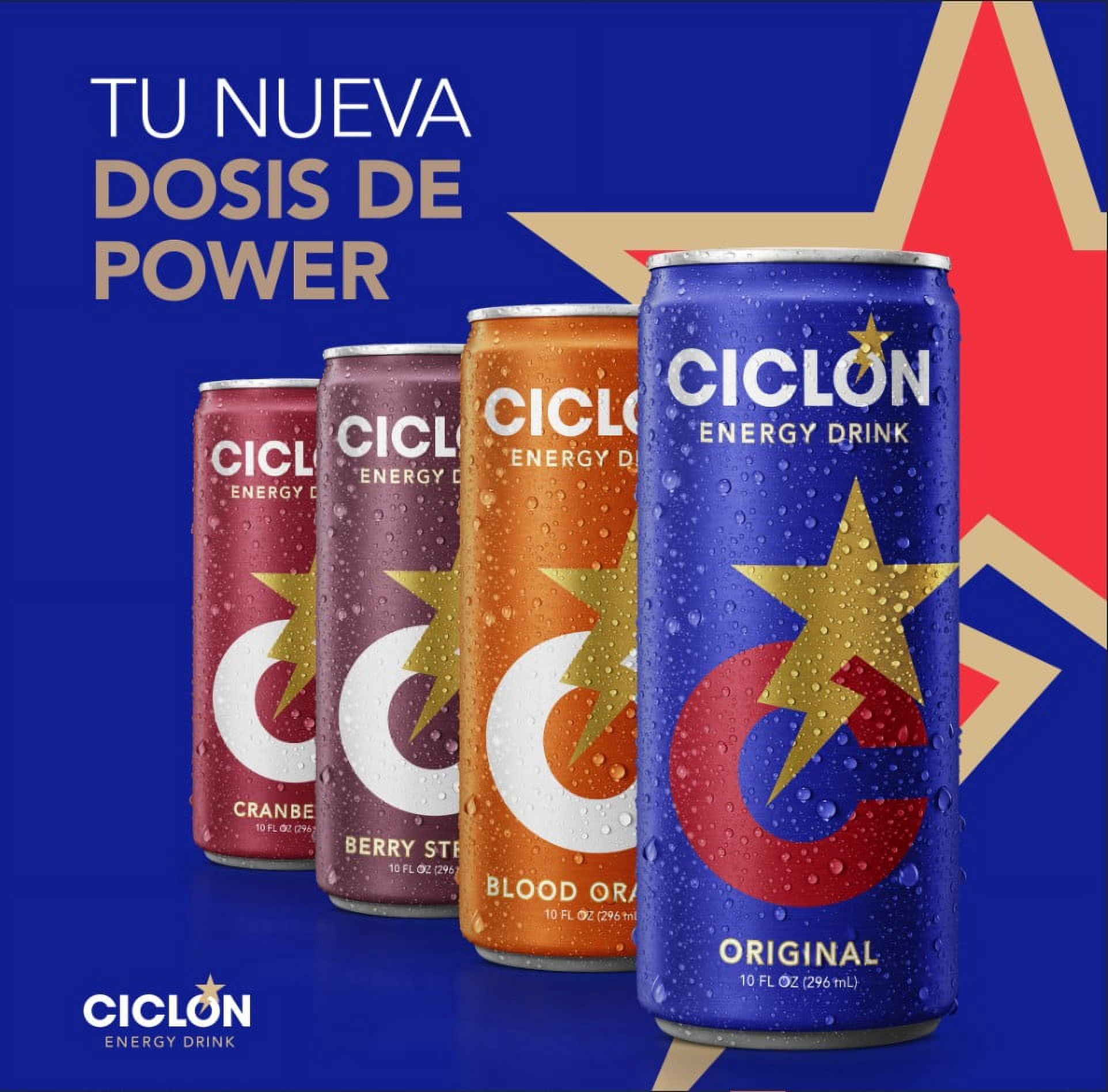 Ciclon Cranberry, Energy Drink, 16 fl oz Aluminum Single Can