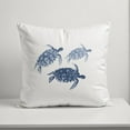 thumbnail image 5 of Creative Products Watercolor Sea Turtles 18x18 Spun Poly Pillow, 5 of 9