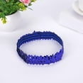 thumbnail image 2 of TEAJOPSUU Headbands for Women Sequin Hairbands Stretchy Non Slip Headband Cute Solid Colors Hair Accessories A-Dark Blue, 2 of 3