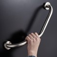 thumbnail image 4 of Shower Grab Bar, Bathroom Handle, Chrome, Stainless, Silver, 4 of 5