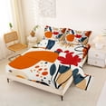 thumbnail image 2 of Erosebridal Modern Abstract Aesthetic Queen Sheet Sets,Colorful Flowers Bed Set For Men Women 4pcs, 2 of 6