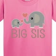 thumbnail image 4 of Inktastic Big Sis Elephant Youth T-Shirt, 4 of 5