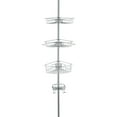 thumbnail image 5 of J&V TEXTILES Rustproof Shower Caddy Corner for Bathroom,Bathtub Storage Organizer for Shampoo Accessories,4-Tier Adjustable Shelves with Tension Pole Chrome, 5 of 6