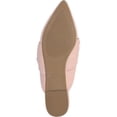 thumbnail image 5 of JOURNEE COLLECTION Womens Pink Knotted Padded Salinn Pointed Toe Slip On Mules 8, 5 of 5