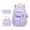 Light Purple, variant on Fgnfyis School Backpack with Lunch and Pencil Three Piece Bundle Kids Backpack for School Pink
