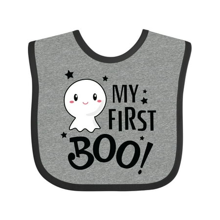 

Inktastic My 1st Boo with Cute Ghost Gift Baby Boy or Baby Girl Bib