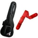 thumbnail image 1 of PAQUETE Estuche para guitarra clásica, Funda para guitarra, Gig bag , guitar case para trasporte y protección, color negro bordes grises + Tahali strap correa guitarra Kidam  LISO ROJO, 1 of 5