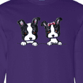 thumbnail image 4 of Inktastic Boston Terriers (dark Apparel) Long Sleeve T-Shirt, 4 of 5