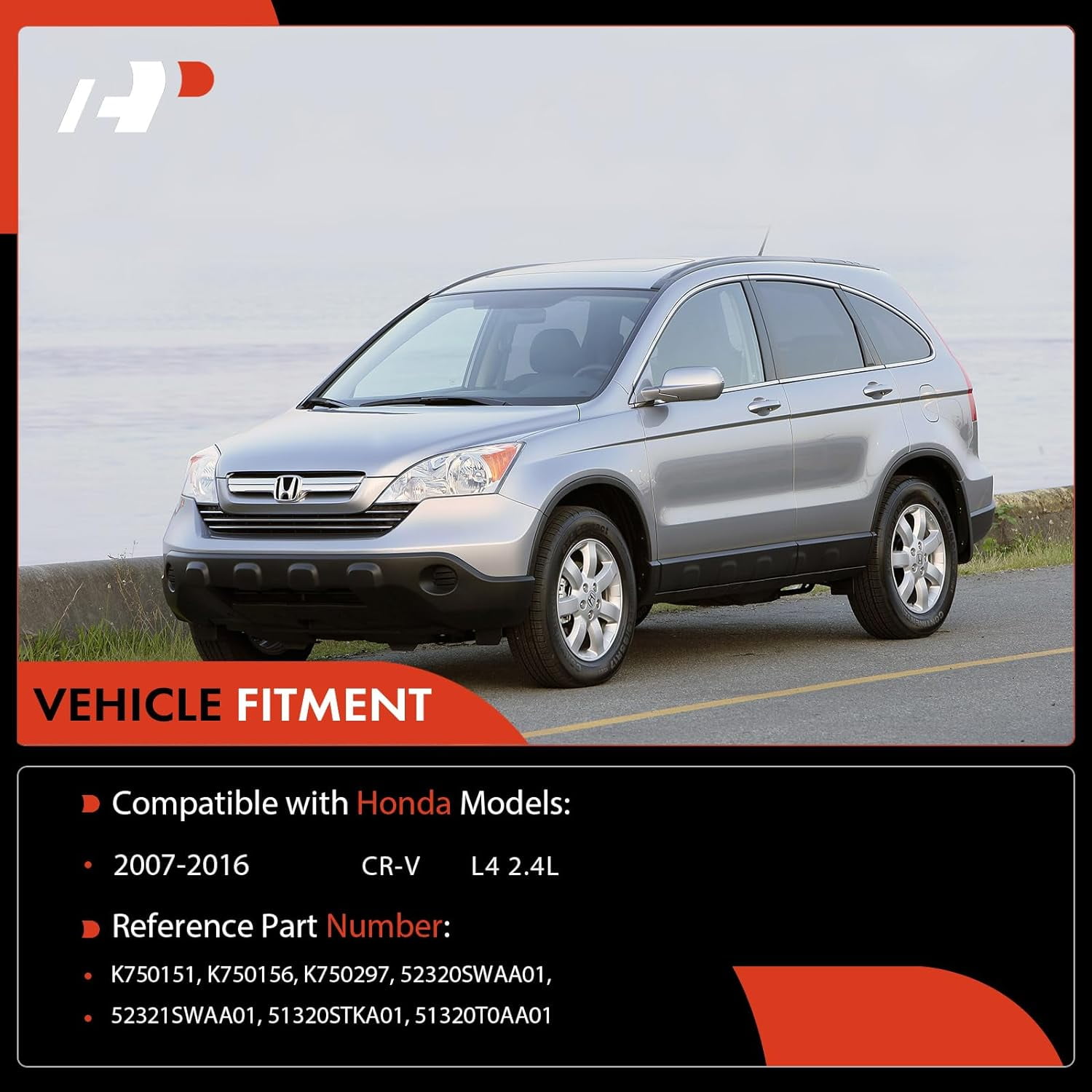 A-Premium Set of 4 Front & Rear Sway Bar Links Kit Stabilizer Bar Links Compatible with Honda CR-V 2007-2016