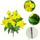 thumbnail image 4 of Decoraciones para San Valentín, adornos para San Valentín, regalos para San Valentín, decoraciones navideñas, flores artificiales de azalea e impatiens de 5 cabezas, flores artificiales de plástico., 4 of 5