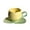 A, variant on HongHeng Ceramic Tea Cup and Saucer Set, 3D Hand-Painted Flower Coffee Mug, Gift for Women - Tulip