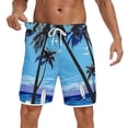 thumbnail image 6 of Yaoyar Mens Swim Trunks with Mesh Liner Quick Dry Bathing Suits Beach Vacation Swimsuit Board Shorts, 6 of 7