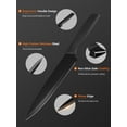 thumbnail image 4 of Knife Set 23 Pieces Kitchen Knife Set with Block and Built-in Sharpener High Carbon Stainless Steel Self-Sharpening Anti-Rust Coating Knife Block Set with Wooden Block, Black, 4 of 8