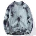 thumbnail image 2 of Suéter de lana de lujo de alta gama para otoño e invierno, ropa para hombre, suéteres navideños estampados a la moda para hombre, jersey suave y cálido con giro, novedad de 2024, 2 of 4
