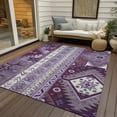 thumbnail image 6 of Addison Rugs Chantille Indoor/Outdoor Transitional Aztec Purple Washable Rectangle Rug, 9' x 12', 6 of 6