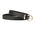 thumbnail image 2 of SWSMCLT Women's PU Belt Spring Metal Buckle Faux Leather Belt For Dress Winter Slimming Black One Size, 2 of 4