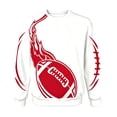 thumbnail image 3 of LIZUOJUN Game Day Crewneck Sweatshirt for Women Oversized Pullover Football Flame Print Long Sleeve Streetwear Casual Tops Fall Winter 2026 Cozy S, 3 of 4