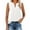 White, variant on RYRJJ Sleeveless Chiffon Tank Tops for Women Dressy Casual V Neck Blouses Work Pleated Shirt(Pink,S)