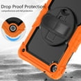 thumbnail image 7 of For Lenovo Tab M10 Plus (3rd Gen) Case 10.6 inch, 360 Rotating Shockproof Cover with Stand, Screen Protector, Shoulder Strap (TB-X6C6/TB-X606), Orange, 7 of 7