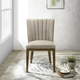 thumbnail image 4 of Colymore 19.5" Fabric Dining Chair in Mocha (Set of 2), 4 of 6